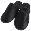 Louis Vuitton Sweet Line Logo Embroidery Satin Slippers Room Shoes Black