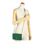 Gucci Shoulder Bag Dollar Calf Green — view 6