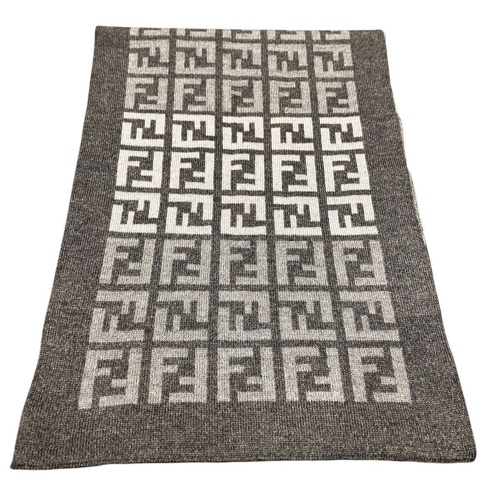 Fendi Scarf Wool Gray