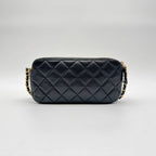 Chanel Super Chain Wallet Shoulder Bag Quilted Lambskin CC Logo Gold Leather — view 2