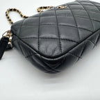 Chanel Super Chain Wallet Shoulder Bag Quilted Lambskin CC Logo Gold Leather — view 7