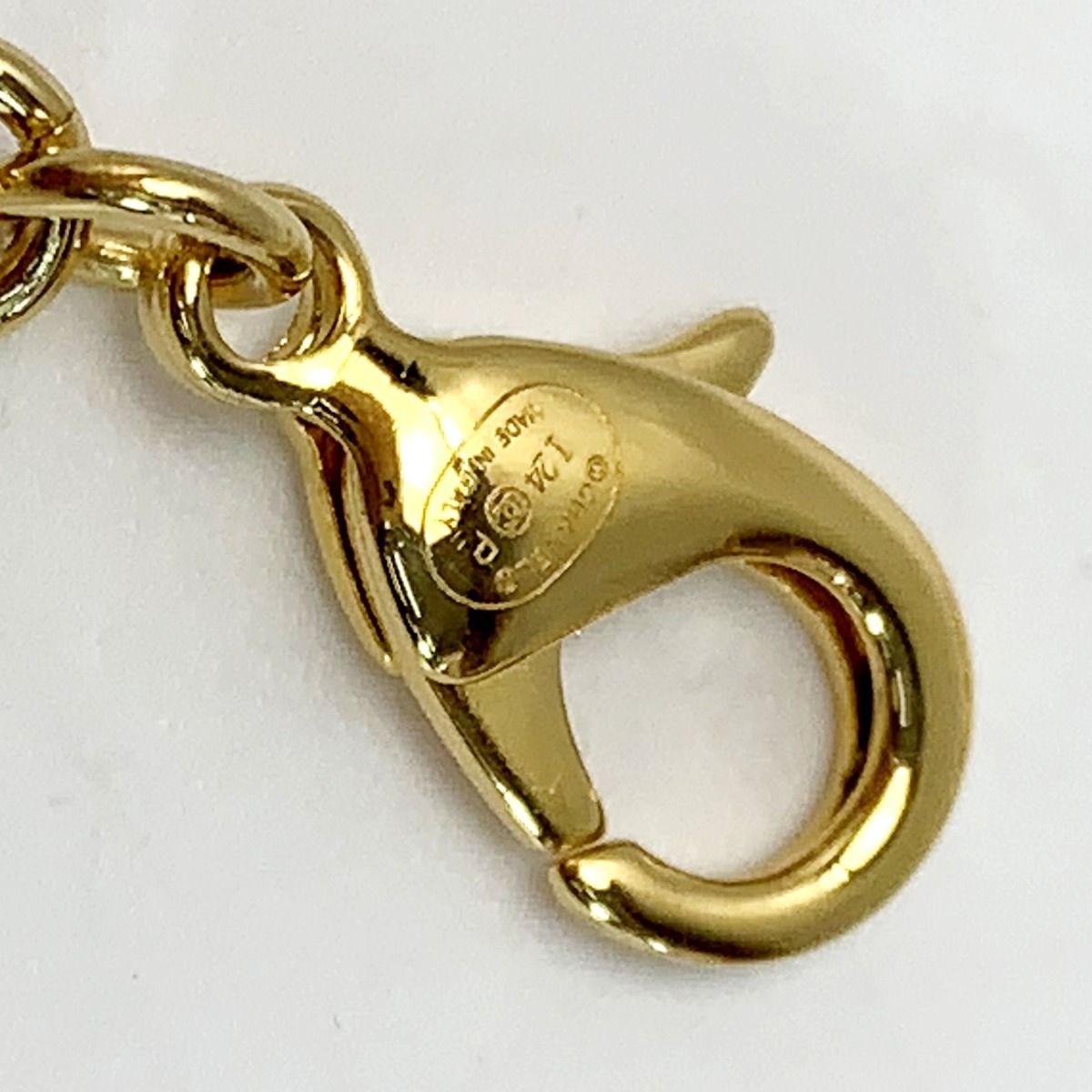 Chanel No5 Denim Plated I24 P Gold Blue Accessory Necklace — view 7