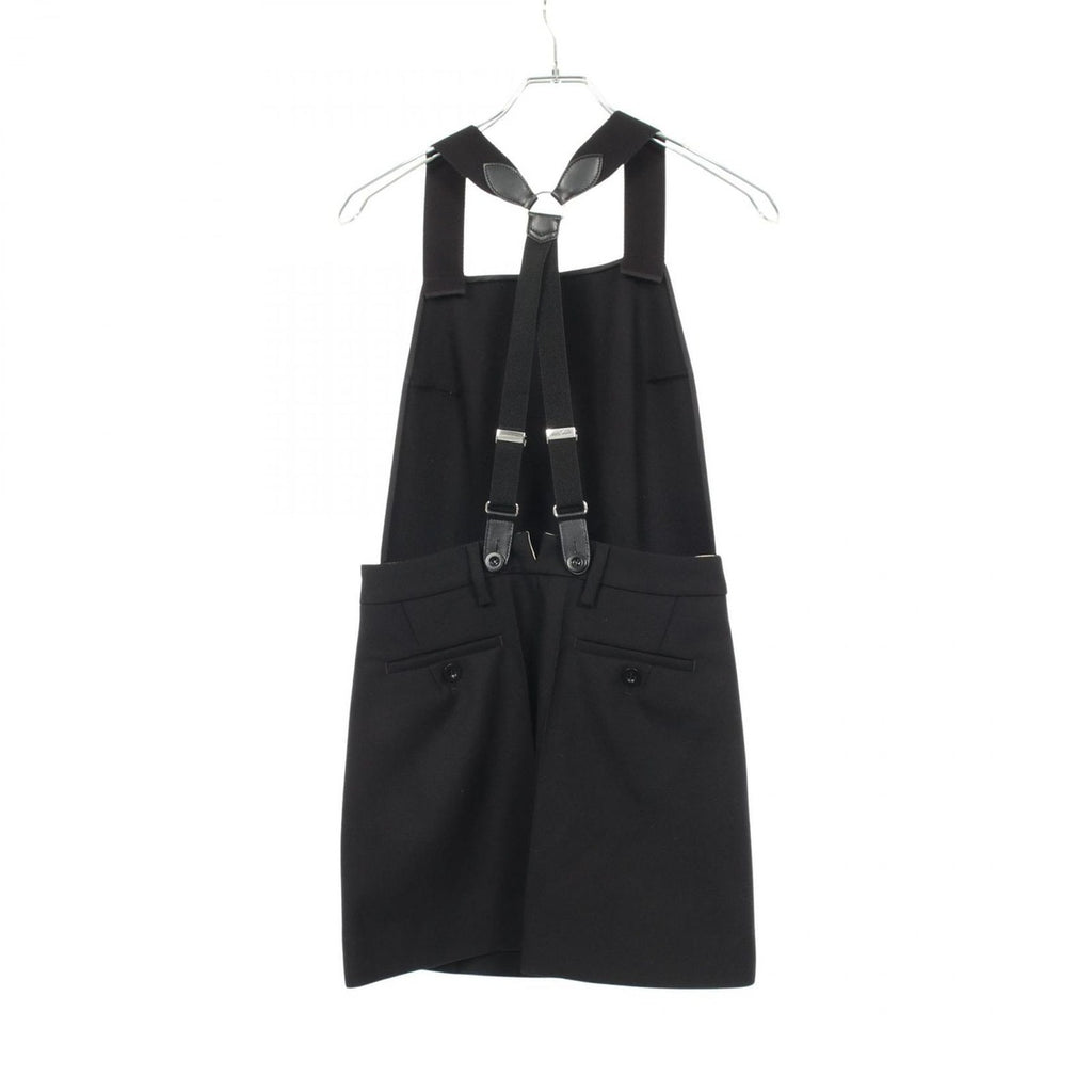 Prada Dress Back Cles Suspender Gabardine Mini Wool Jumper Skirt Sweater — view 2
