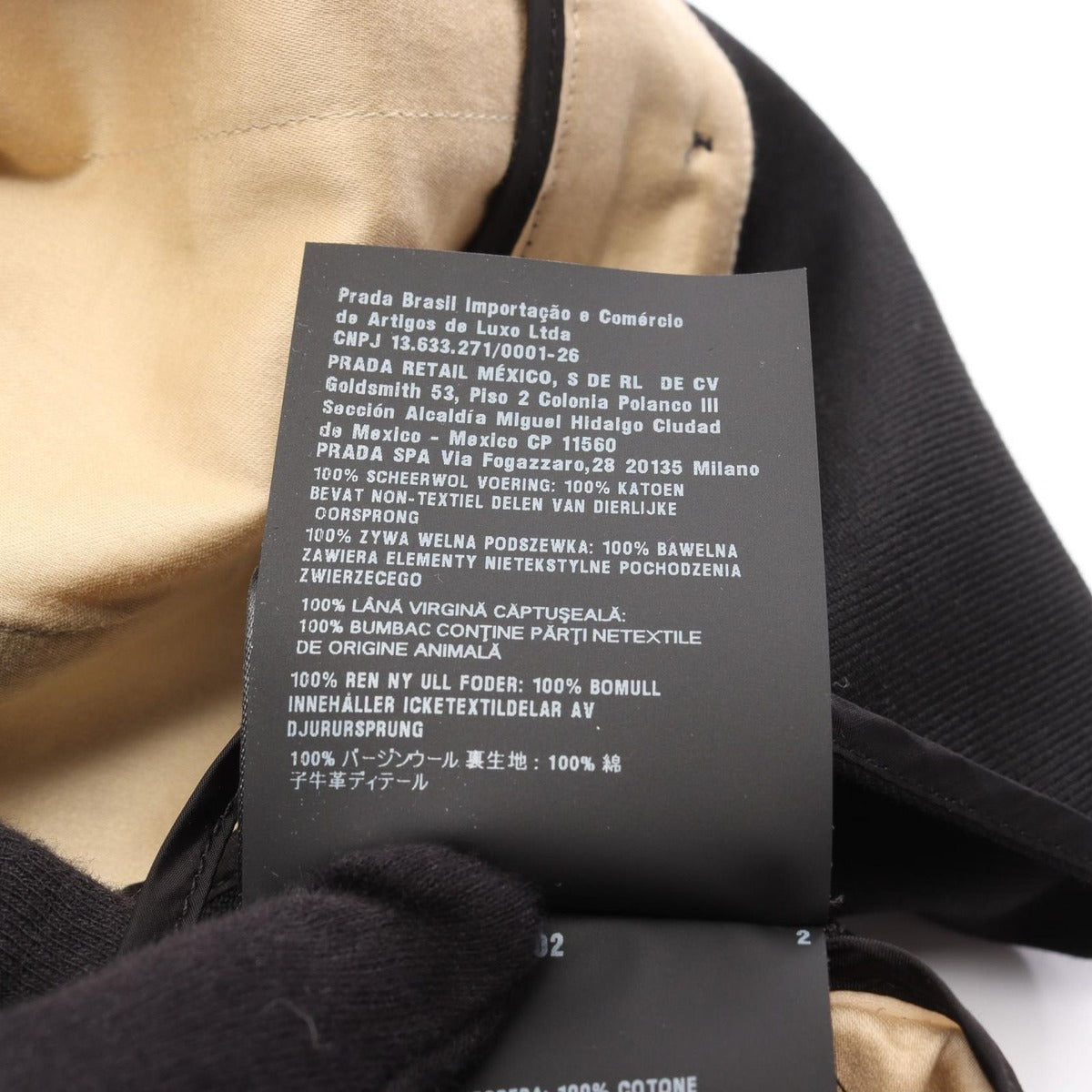 Prada Dress Back Cles Suspender Gabardine Mini Wool Jumper Skirt Sweater — view 4