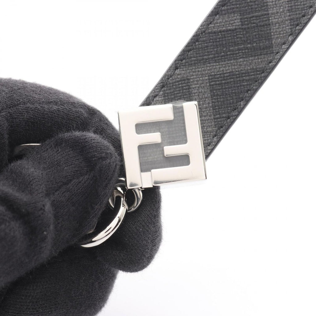 Fendi Key Holder FF Square Zucca Black Ring — view 4