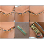 Loewe Hammock Small Shoulder Bag Leather Lace Brown Gold Black — view 8