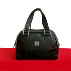 Loewe Anagram Logo Silver Hardware Stitch Leather Handbag Mini — view 2