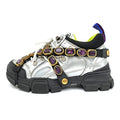 Gucci Flash Trek Bijou Sneakers Removable Silver