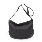 Gucci Half Moon Messenger Black GG Denim Canvas Jeans — view 5
