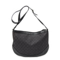 Gucci Half Moon Messenger Black GG Denim Canvas Jeans
