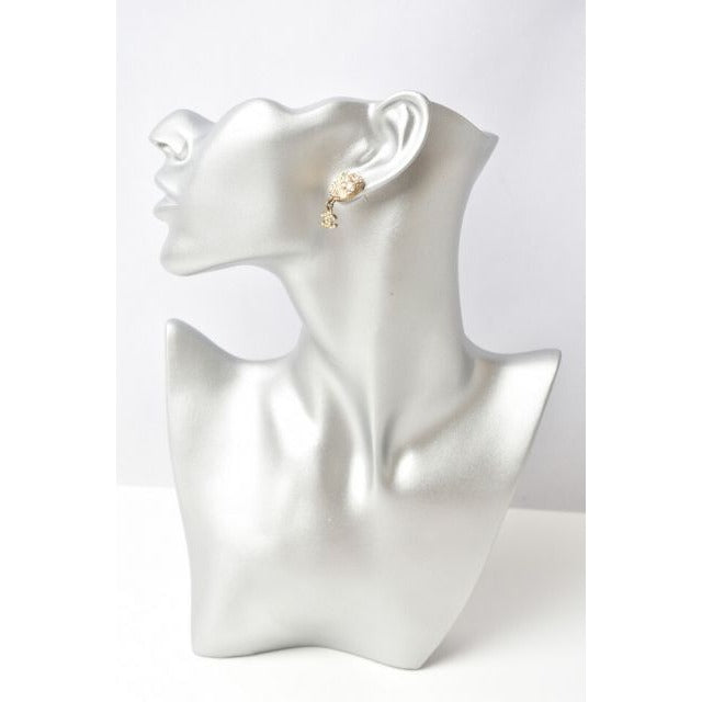 Chanel Circle Pearl Motif Logo Rhinestone — view 2