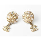 Chanel Circle Pearl Motif Logo Rhinestone — view 3