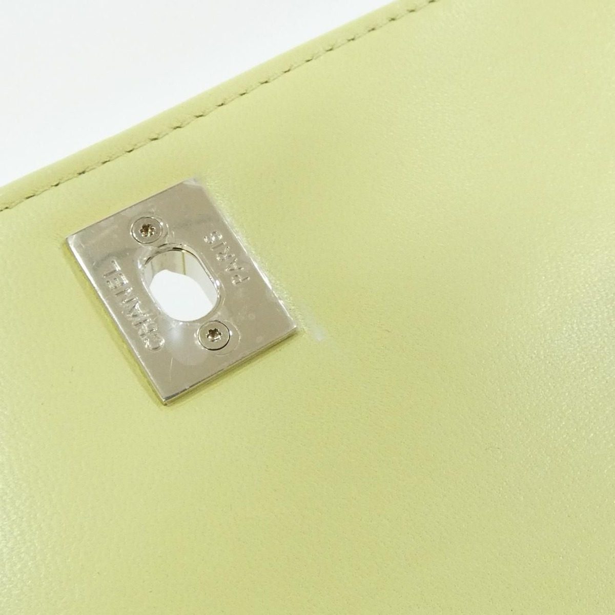 Chanel Bag Handbag Yellow — view 8