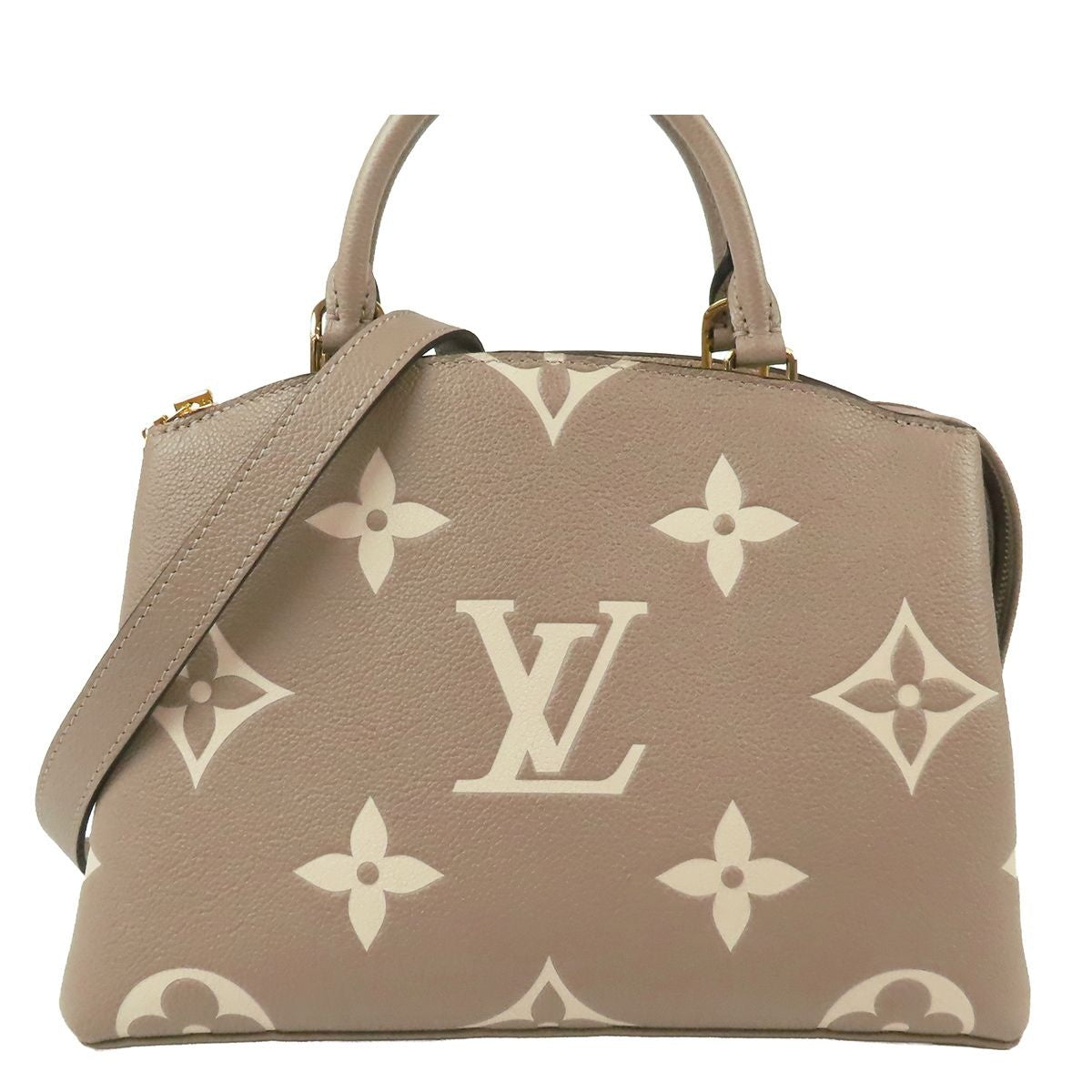 Louis Vuitton Petit Palais Tourterelle Cream Monogram Giant Bicolor 2-Way