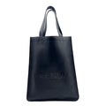 Fendi Logo Flat Calfskin Black Tote