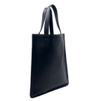 Fendi Logo Flat Calfskin Black Tote — view 2