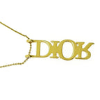 Christian Dior GP Logo Necklace Gold — view 3