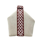 Hermes Bath Pouch Bride-a Black GM Toile Canvas H Logo Zigzag Rouge Ash Red — view 3