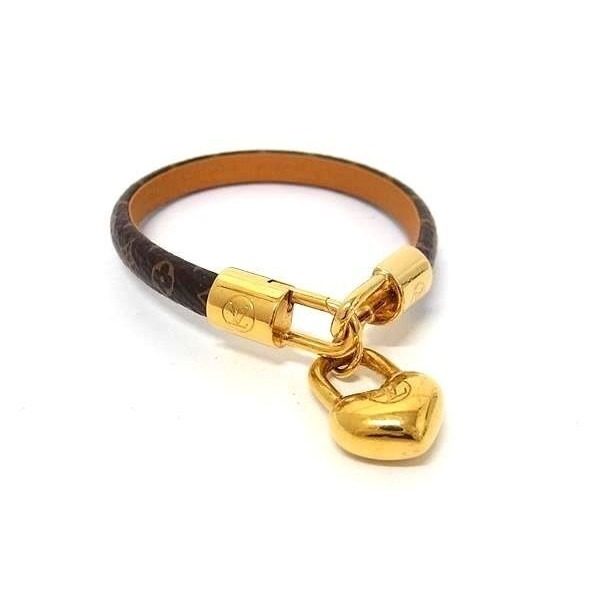 Louis Vuitton Bracelet Cles Easy in Lock Brown Gold Monogram