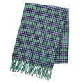 Hermes H Ecoce Recto Verso Plaid Cashmere Fringe Scarf