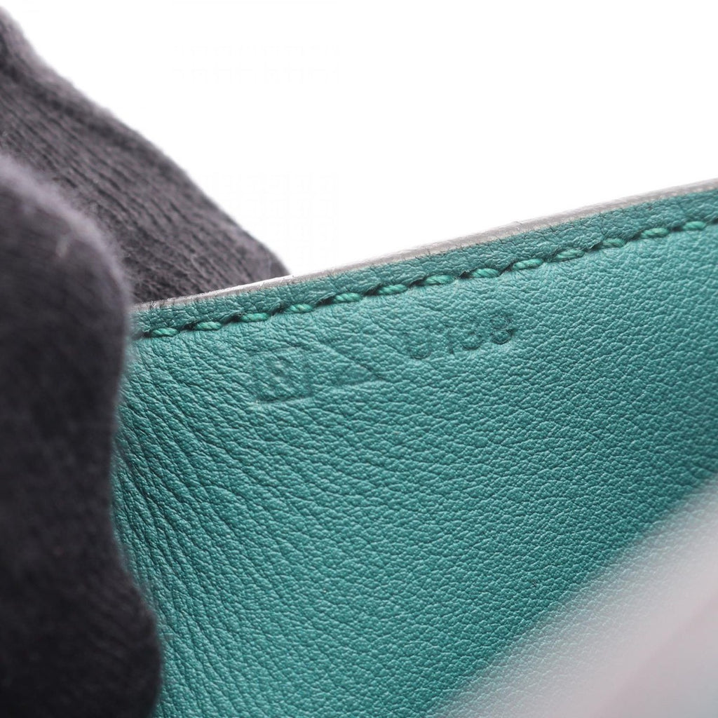 Hermes Handbag Toolbox 26 Malachite Leather Green — view 5