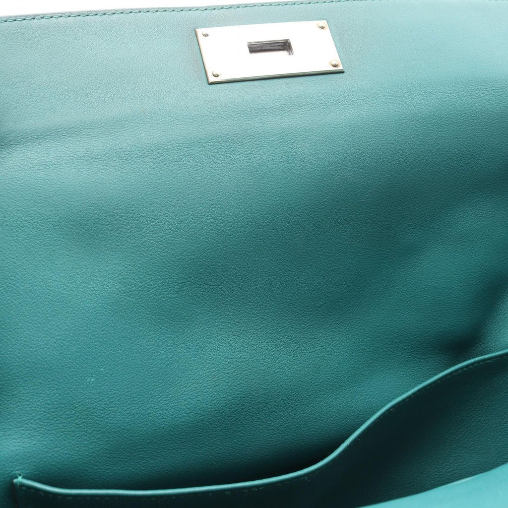 Hermes Handbag Toolbox 26 Malachite Leather Green — view 6