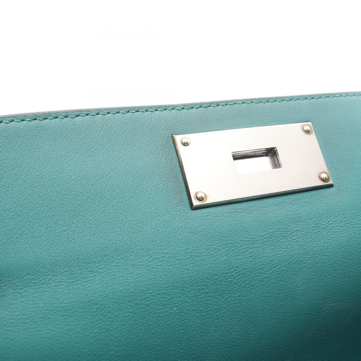 Hermes Handbag Toolbox 26 Malachite Leather Green — view 7