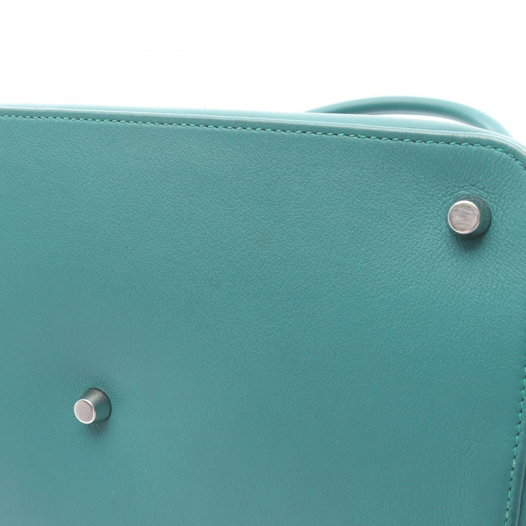 Hermes Handbag Toolbox 26 Malachite Leather Green — view 9
