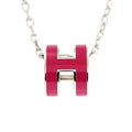 Hermes Necklace Pop Ash Mini Pendant Le Jugalante Silver Color Accessori