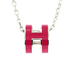 Hermes Necklace Pop Ash Mini Pendant Le Jugalante Silver Color Accessori