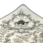 Hermes Scarf Silk Pleats Lart Decrire Art of Calligraphy White — view 4