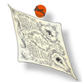 Hermes Scarf Silk Pleats Lart Decrire Art of Calligraphy White