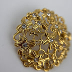 Saint Laurent Yves Brooch Gold Vintage — view 5