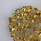Saint Laurent Yves Brooch Gold Vintage — view 7