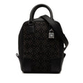 Loewe Anagram Amazona 15 Shoulder Bag 2-Way Black Gray Canvas Leather