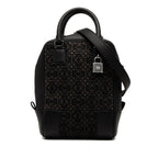 Loewe Anagram Amazona 15 Shoulder Bag 2-Way Black Gray Canvas Leather