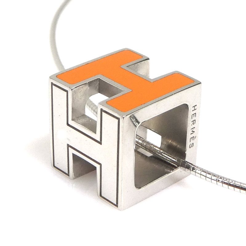 Hermes Necklace H Cube Caged Ash — view 5