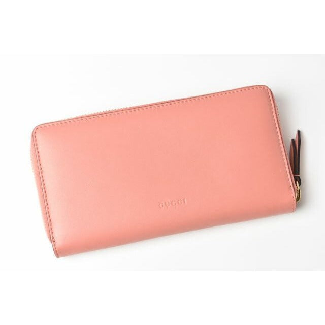 Gucci Wallet Long Round Zipper GG Marmont Ribbon Pink Dlxwj — view 3
