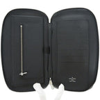 Louis Vuitton Organizer Athol Taiga Leather Black Long Wallet — view 4