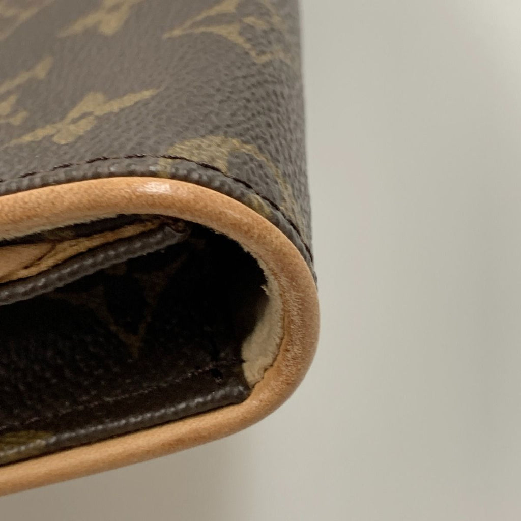 Louis Vuitton Monogram Pochette Twin GM Shoulder Bag Brown — view 5