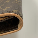 Louis Vuitton Monogram Pochette Twin GM Shoulder Bag Brown — view 5