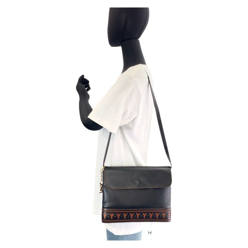 Yves Saint Laurent Vintage Y Cutout Black Orange — view 8