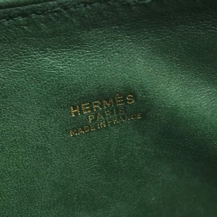 Hermes Bolide 35 Green Epsom Gold Hand Ba Handbag — view 9