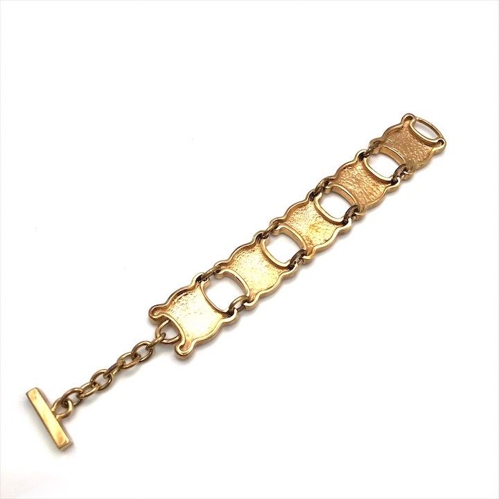 Celine Macadam Triomphe Gold Bracelet Small Items — view 3