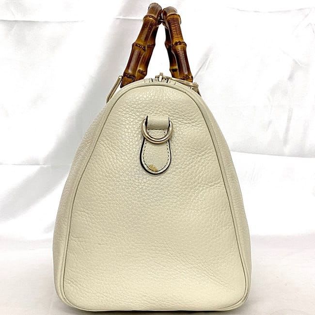 Gucci 2-Way Boston Bag White Bamboo — view 3