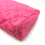 Prada Nylon Tessuto Quilted Pouch Case Pink — view 4
