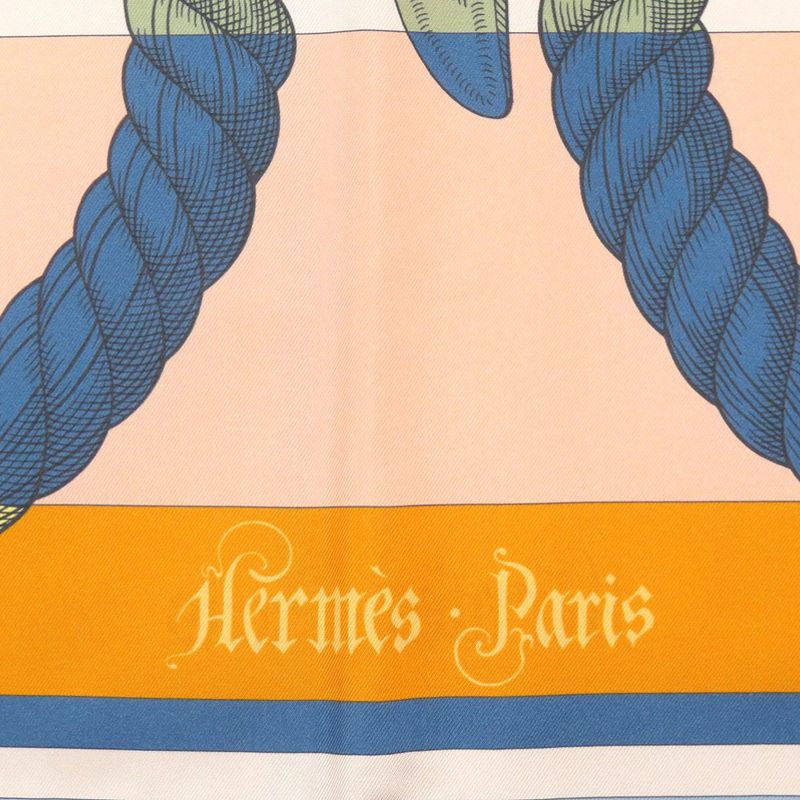 Hermes Carre 90 Double Face Della Cavalleria Silk Multicolor Scarf 0993 — view 5