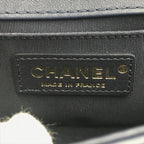 Chanel CC Logo Stitch Lambskin Bicolor Chain Shoulder Bag — view 9