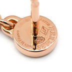 Hermes Earrings Kelly Clochette 18K Pink Gold Rose 750 AU Drops — view 6