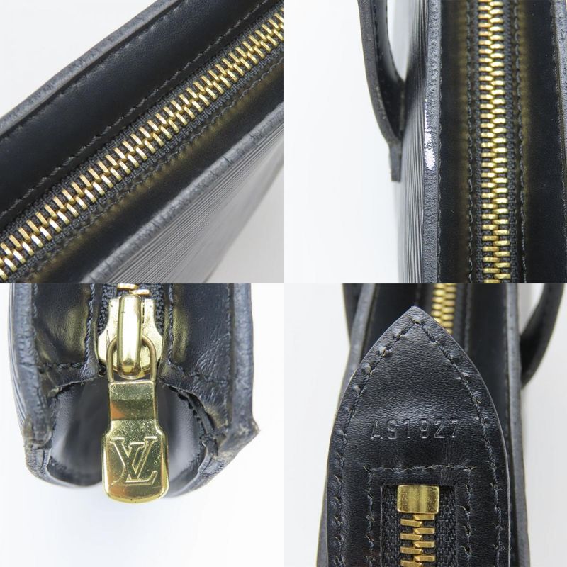 Louis Vuitton Handbag Saint Jacques Epi Leather Noir Black Gold Hardware — view 7